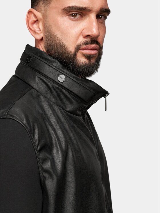 MADE BY SOCIETY MADE BY SOCIETY Kurtka anorak Noir Ascend - H17815 Czarny Basic Fit