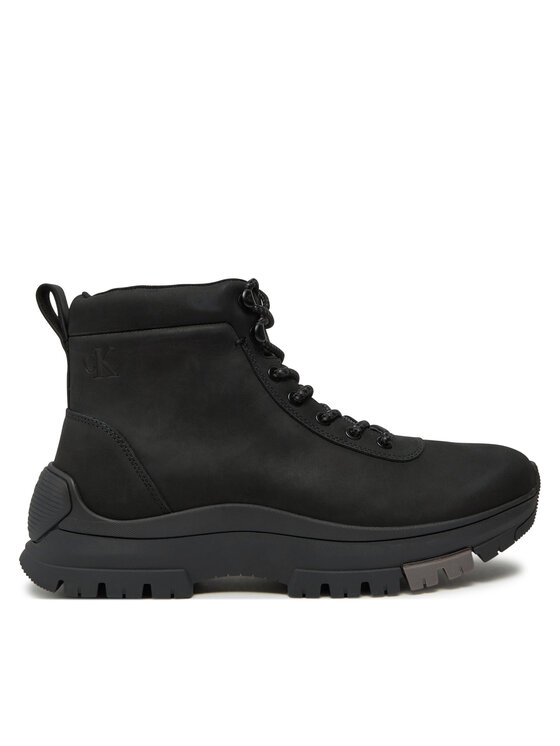 Calvin Klein Jeans Pohodni čevlji Hybrid Wp Boot Laceup Rebellious YM0YM01077 Črna