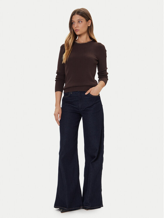MICHAEL Michael Kors MICHAEL Michael Kors Sveter MF561CJ33D Hnedá Slim Fit