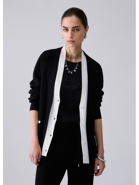 Liu Jo Liu Jo Cardigan TF6035MS49IA3521 Nero Regular Fit