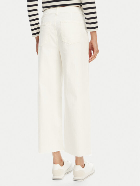 Vero Moda Vero Moda Pantaloni culotte Wild Kayla 10307837 Alb Wide Leg