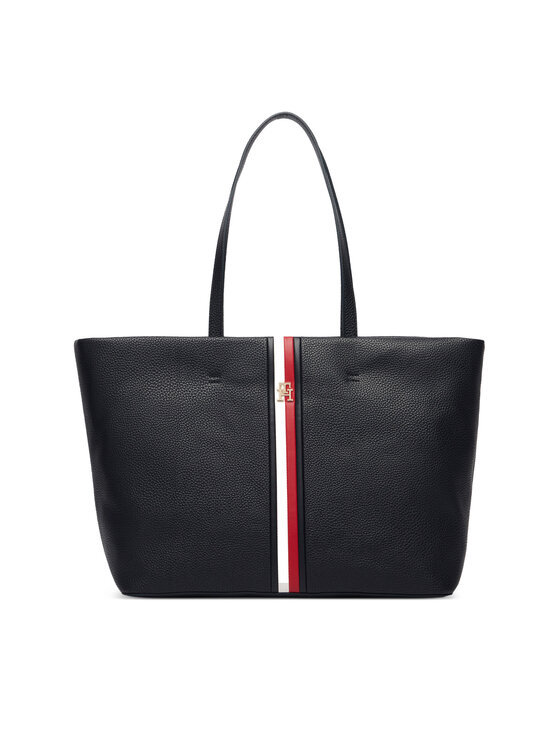 Tommy Hilfiger Torbica Th Corp Ess Tote AW0AW19334 Tamnoplava