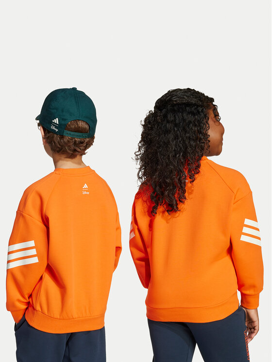 adidas adidas Bluza Disney Mickey Mouse JL9188 Pomarańczowy Loose Fit