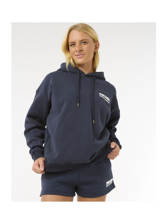 Rip Curl Rip Curl Bluza Surf Puff Heritage Hood Granatowy Relaxed Fit