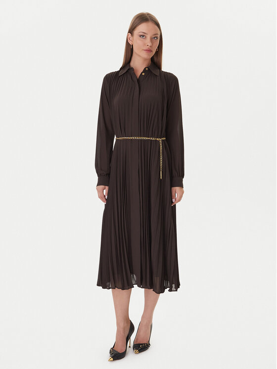 MICHAEL Michael Kors MICHAEL Michael Kors Marškinių tipo suknelė MF5838A7R3 Ruda Regular Fit