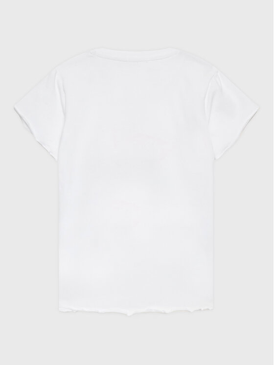 T-shirt K3GI09 K6YW1 Bianco Regular Fit