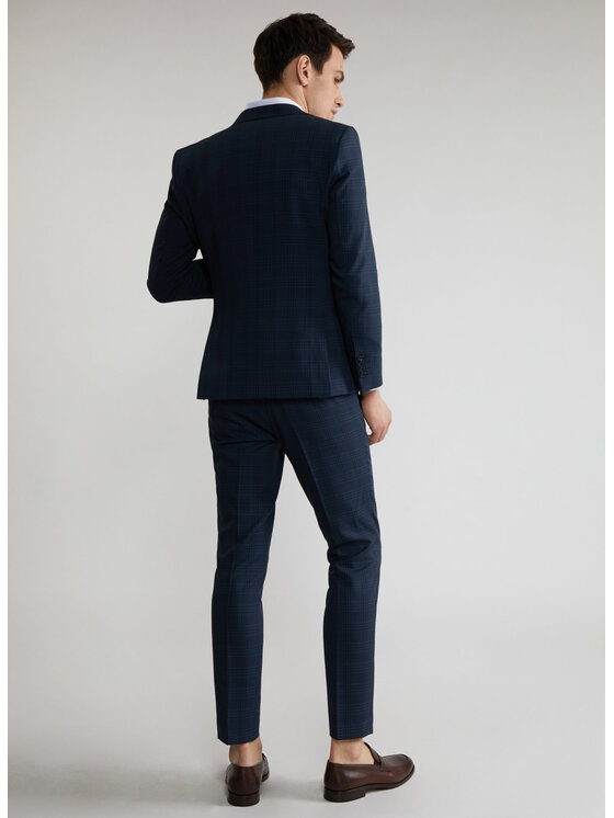Pako Lorente Pako Lorente Spodnie garniturowe P22SF-6G-024 Granatowy Slim Fit