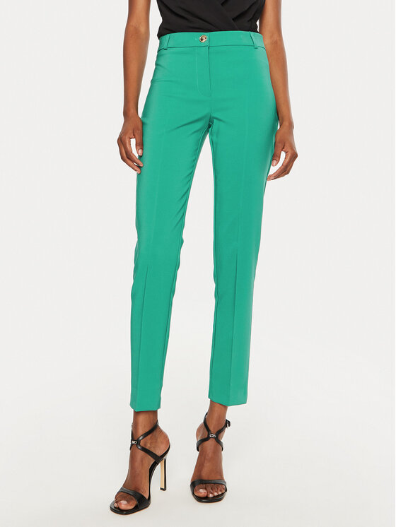 Rinascimento Rinascimento Pantaloni din material CFC0119993003 Verde Regular Fit