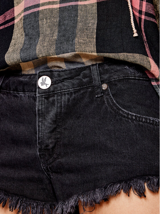 One Teaspoon One Teaspoon Τζιν σορτσάκια Bontia 23930 Μαύρο Fitted Fit