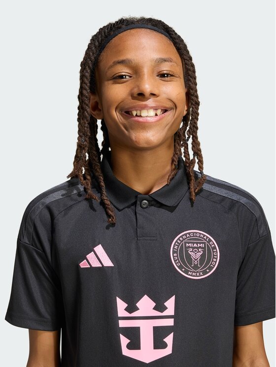 adidas adidas Koszulka techniczna Inter Miami CF Away Jersey Kids Czarny Regular Fit