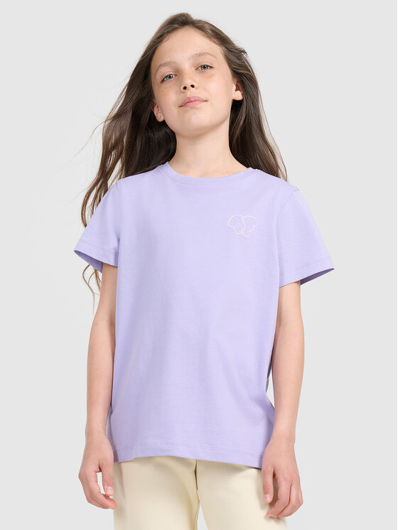 4F 4F T-Shirt KITTY JOGA Fioletowy jasny Regular Fit