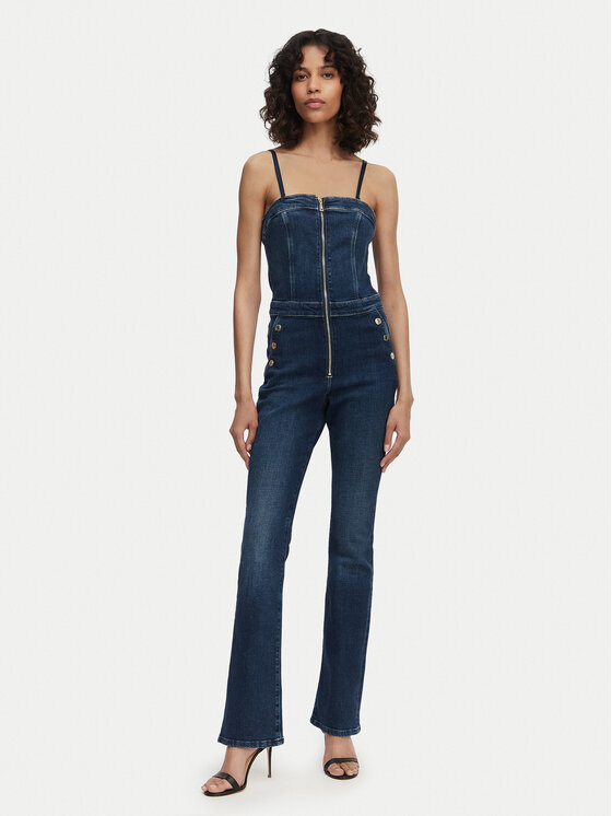 Guess Salopetă W6RD0I D6883 Albastru Regular Fit
