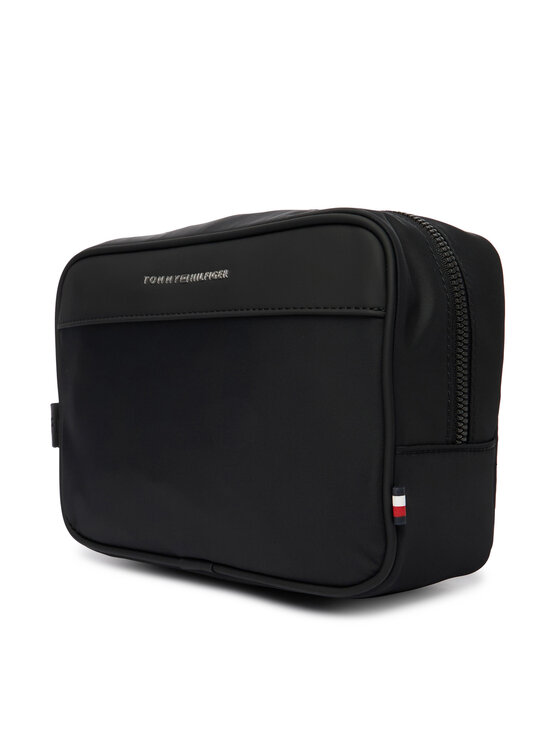 Tommy Hilfiger Tommy Hilfiger Несесер Th Repreve Washbag AM0AM14153 Черен