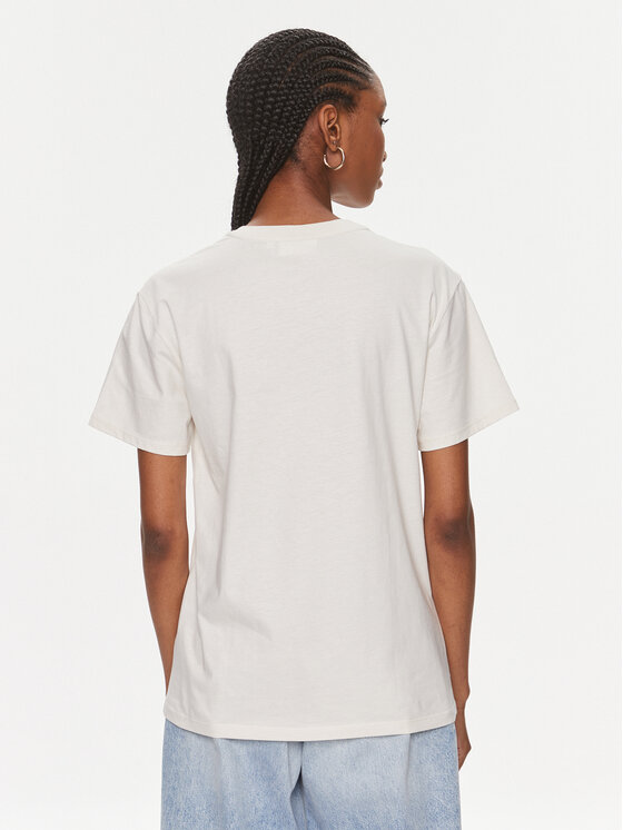 Calvin Klein Calvin Klein Тишърт Micro Logo K20K206629 Екрю Regular Fit