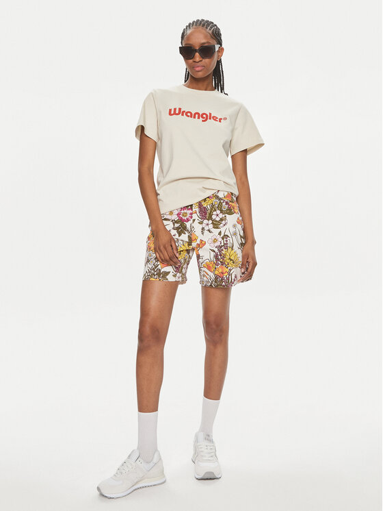 Wrangler Wrangler Póló 112350305 Ekru Regular Fit