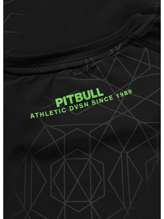 PITBULL PITBULL Koszulka techniczna RAY Zielony Regular Fit