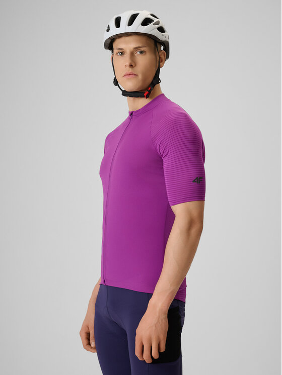 4F 4F Koszulka rowerowa ALTERNATIVE PATH Fioletowy Slim Fit