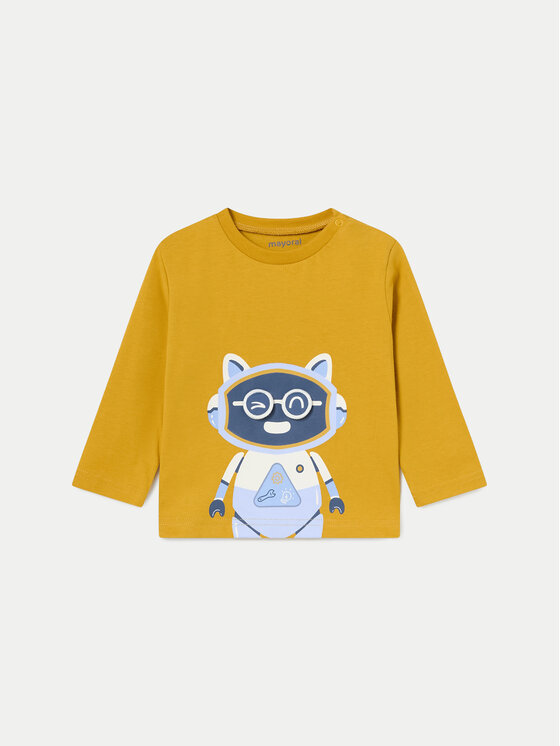 Mayoral Blúzka 2040 Žltá Regular Fit
