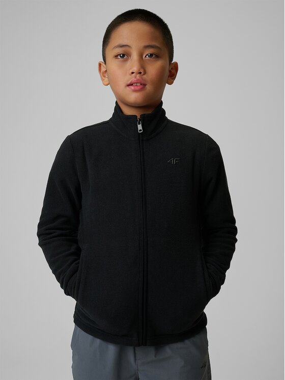 4F 4F Felpa di pile 4FJRSS26TFLEM508-20S Nero Regular Fit