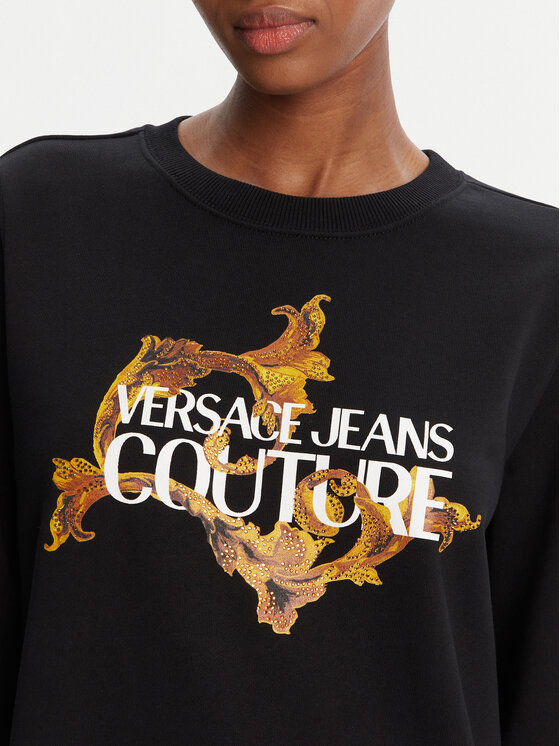 Versace Jeans Couture Versace Jeans Couture Μπλούζα 79HAIE06 CF00E Μαύρο Regular Fit