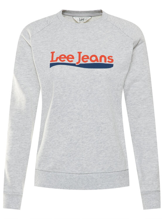 Lee Lee Felpa Crew L53KBR03 112112371 Grigio Regular Fit