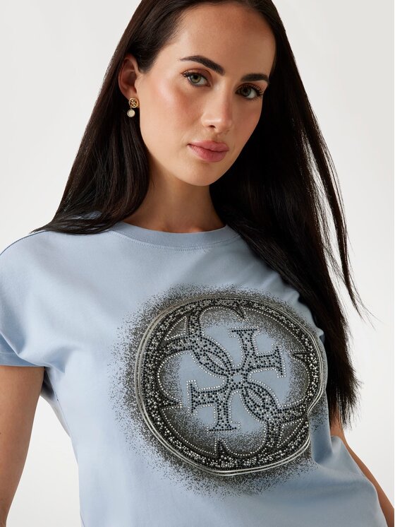 Guess Guess T-Shirt 176091 Niebieski Classic Fit