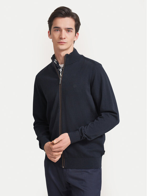 Bugatti Bugatti Pullover 7600 65520B Dunkelblau Regular Fit
