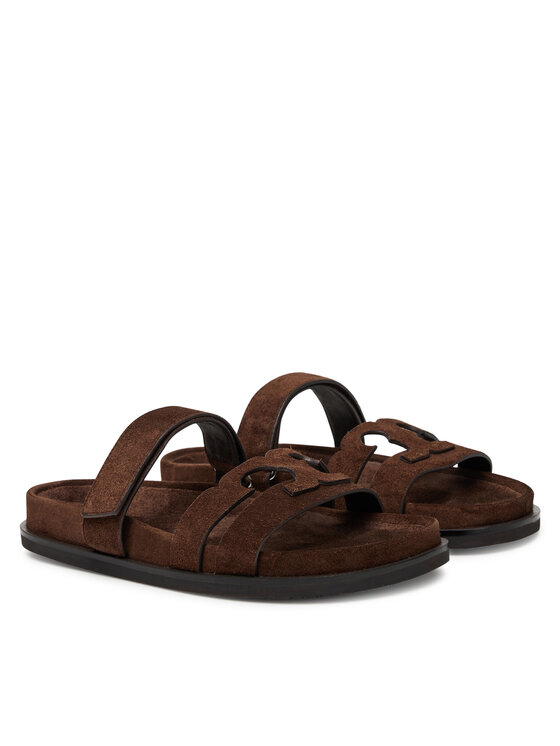 Tory Burch Tory Burch Plätud Ines Sport Slide 163481 Pruun