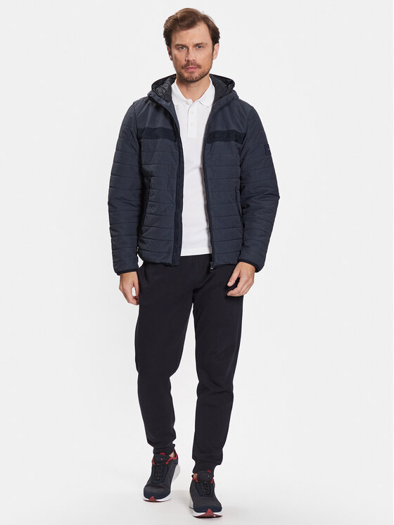 Tommy Hilfiger Tommy Hilfiger Bunda pro přechodné období MW0MW31639 Tmavomodrá Regular Fit