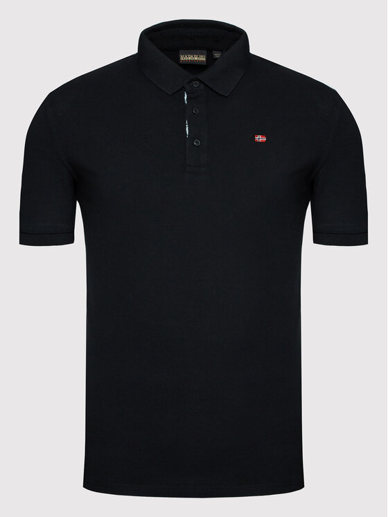 Napapijri Napapijri Polo Eolanos 3 NP0A4GB3 Μαύρο Regular Fit
