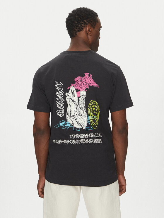 Element Element T-Shirt ELYZT00524 Μαύρο Relaxed Fit