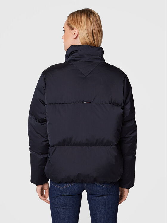 Tommy Hilfiger Tommy Hilfiger Daunenjacke Sateen WW0WW36062 Dunkelblau Regular Fit