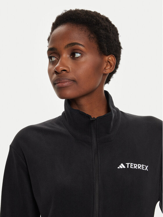 adidas adidas Fleecová mikina Terrex Multi IX7709 Černá Regular Fit