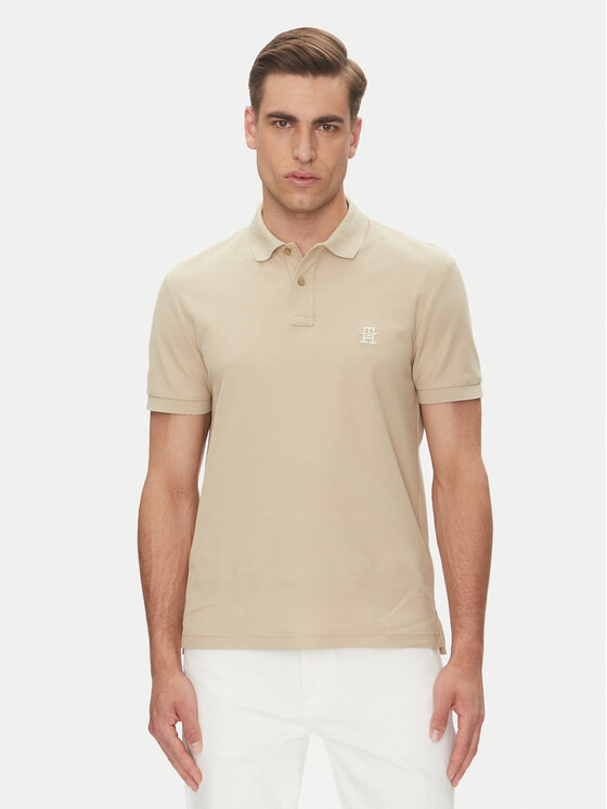Tommy Hilfiger Tommy Hilfiger Tricou polo MW0MW33167 Bej Regular Fit