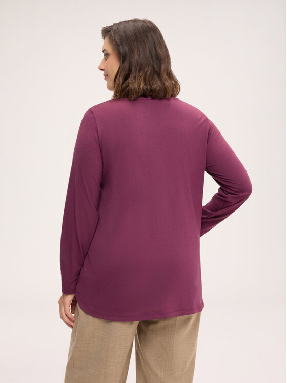 Fiorella Rubino Fiorella Rubino T-Shirt G0CSL009263N036 Bordowy Regular Fit