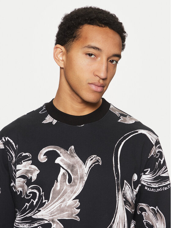 Versace Jeans Couture Versace Jeans Couture Sweatshirt 78GAI3R0 Schwarz Regular Fit