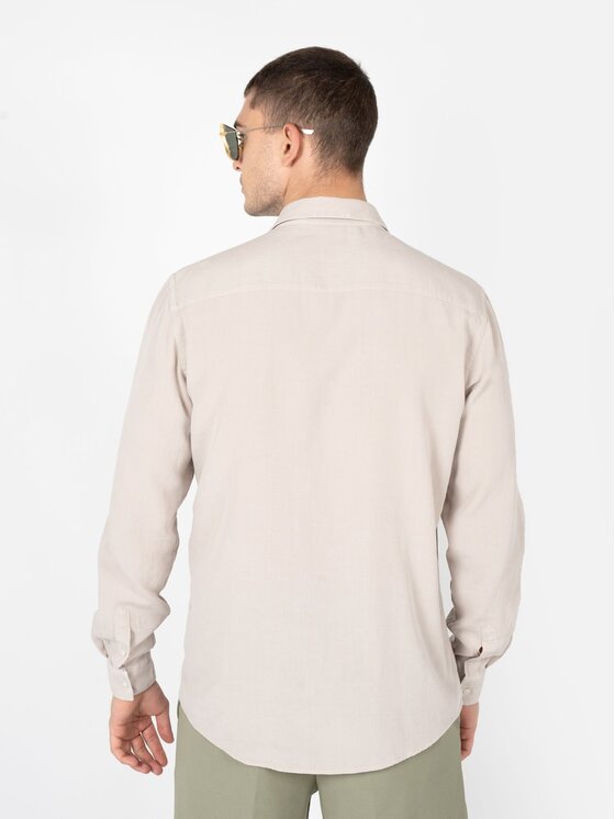 Xagon Xagon Camicia P24042ALONGL Beige Regular Fit