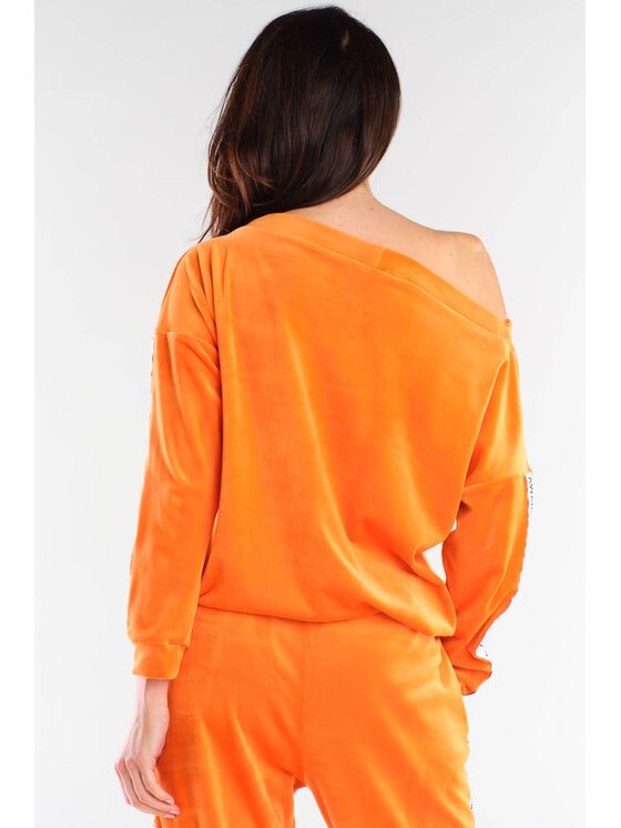 Awama Awama Bluza A408 Pomarańczowy Basic Fit