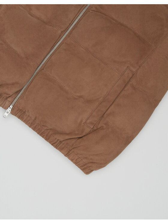 Borgio Borgio Kamizelka calvignano_br1 Brązowy Slim Fit