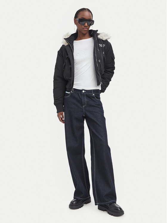 Juicy Couture Juicy Couture Зимова куртка JCOIJ226553 Чорний Regular Fit