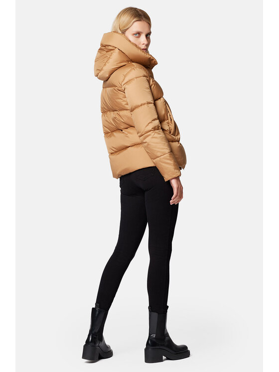 Lancerto Lancerto Kurtka puchowa Sophia KU135223000012 Brązowy Regular Fit