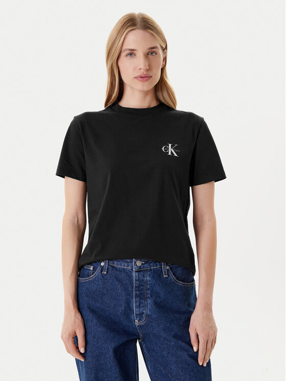 Calvin Klein Jeans Calvin Klein Jeans Póló szett LV047C905G Fekete Regular Fit