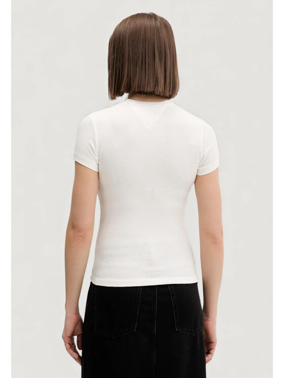 Tommy Jeans Tommy Jeans T-shirt DW0DW21838 Bianco Casual Fit