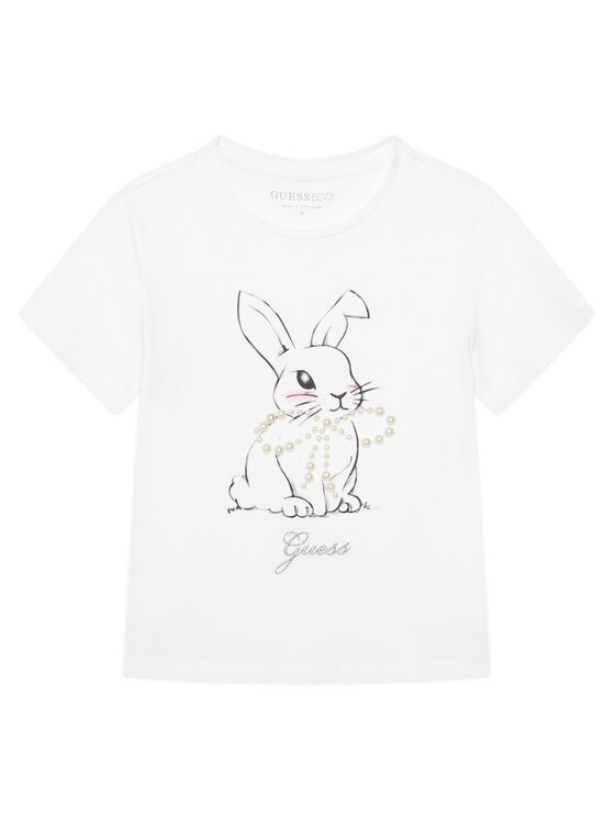 Guess Guess T-Shirt J6RI24 K6YW4 Bílá Regular Fit