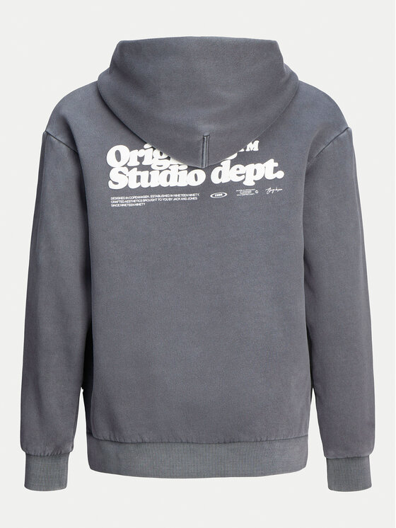 Jack&Jones Junior Jack&Jones Junior Mikina Vermont Wash 12263296 Sivá Loose Fit