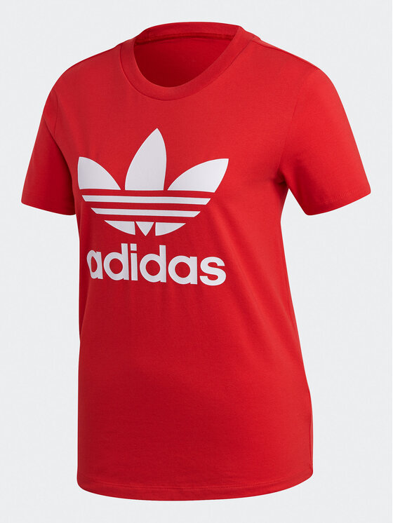 Adidas t shirt damen rot hot sale