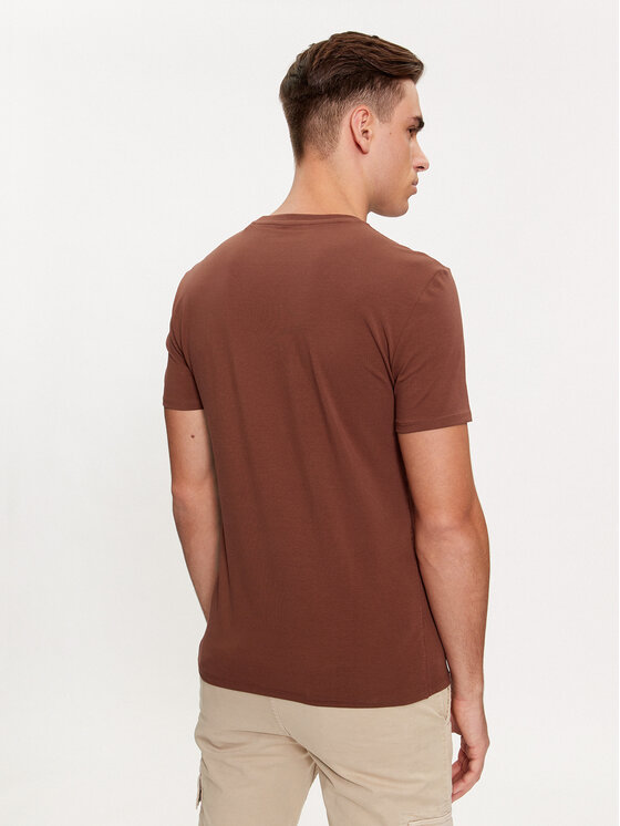 Guess Guess Футболка M2YI24 J1314 Коричневий Slim Fit