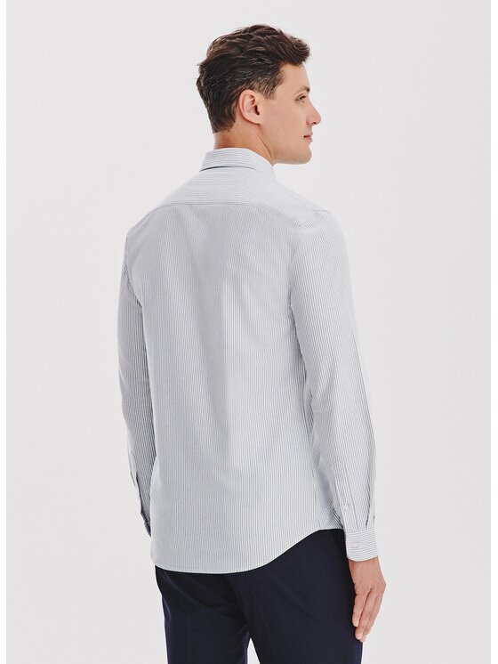 Pako Lorente Pako Lorente Koszula P25WF-1X-004 Szary Slim Fit