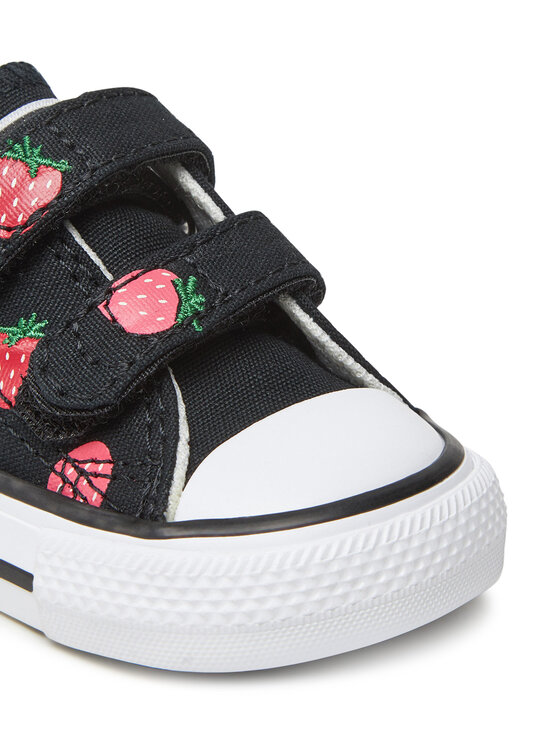Converse Converse Modne superge Chuck Taylor All Star Strawberries Easy-On A14929C Črna