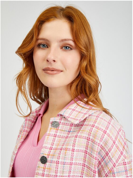 Orsay Orsay Marynarka 488111359000__36 Różowy Regular Fit